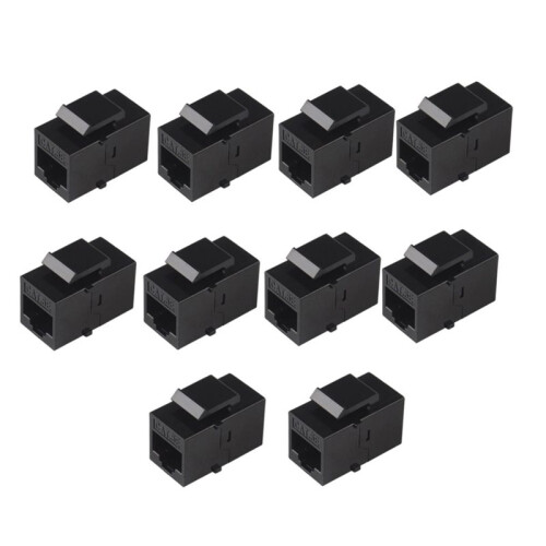 10PCS  CAT5E RJ45 Connector Expansion Coupler Ethernet LAN Network Ethernet Cable Extender