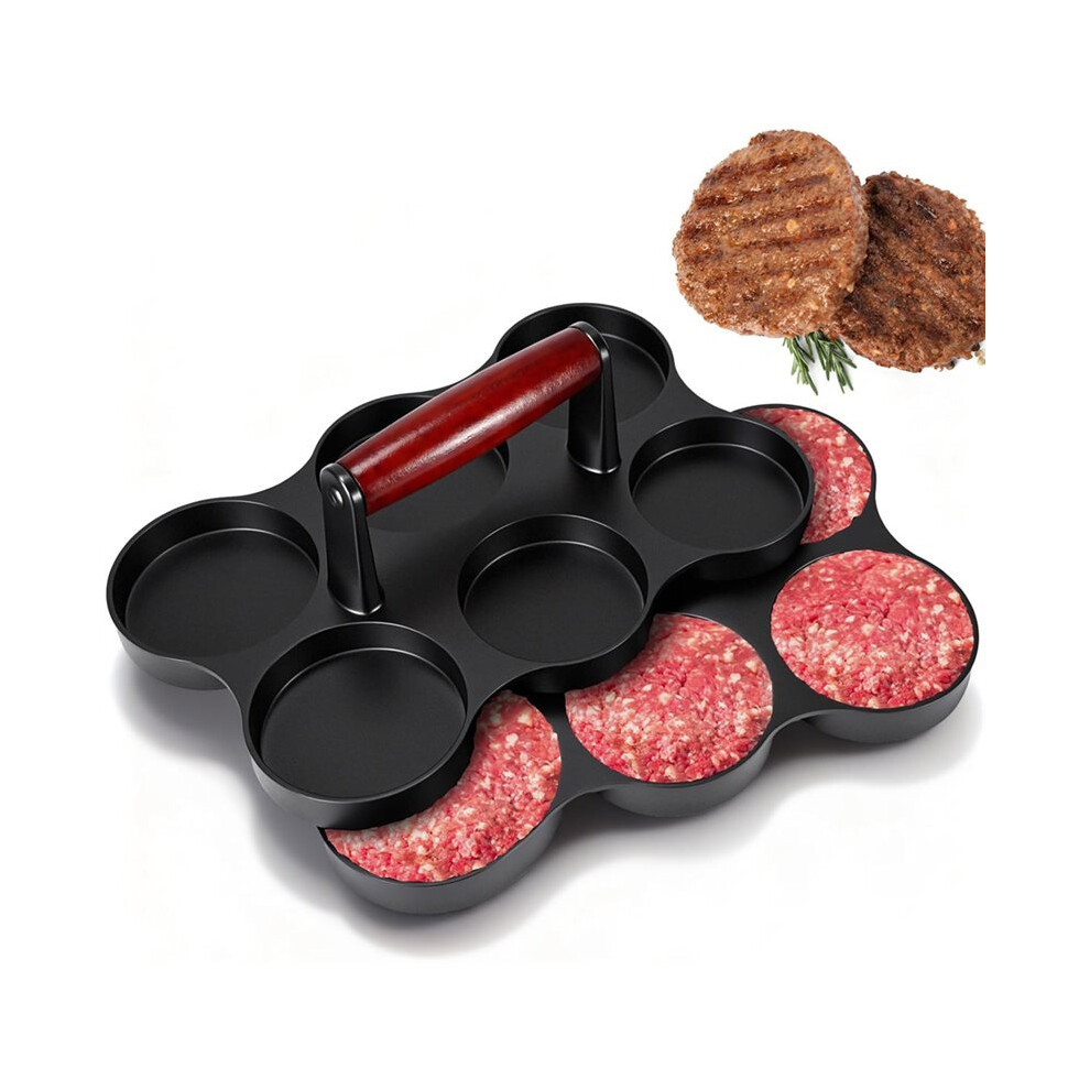 Burger Press Small Meat Patty Maker Round Shape Press Patty Maker For Hamburger, Barbecue, Picnic, Camping,Etc 4713102386045