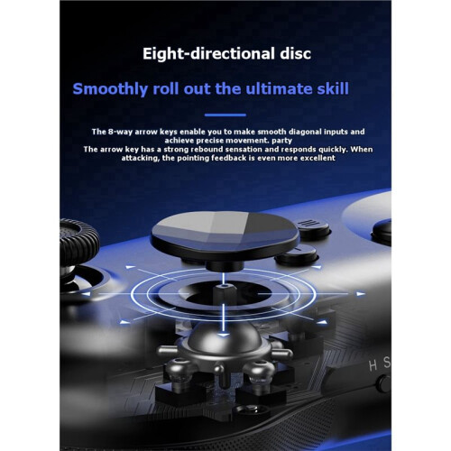 Y04 Wireless Gaming Controller Hall Joystick Gamepad for PS3 PS4  Switch2 PC Adjustable Dual Motor Shock B