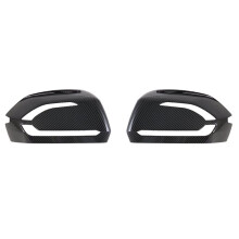 For Palisade 2019-2023 Car Rearview Mirror Cover Cap Side Door Mirror Cover Trim Accessories ABS Carbon Fiber