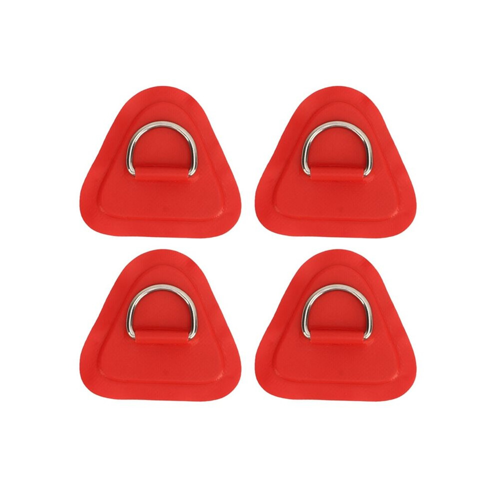4 Pcs D Ring Patch Stainless Stainless Steel D Ring Triangle Patch For Pvc Inflatable Boat Raft Kayak Boat Surfboard A 6032703820290