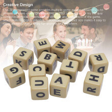 Portable Letter Dice Game Set