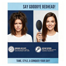 Hair Brush with Water Sprays Detangling Brush with Built-in Fine Mist, Portable Wet & Dry Styling Tool