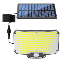 Projecteur Solaire de Sécurité Extérieur 234 LED avec Détecteur de Mouvement, Étanche, 3 Modes D'Éclairage, pour Jardin, Cour ou Garage