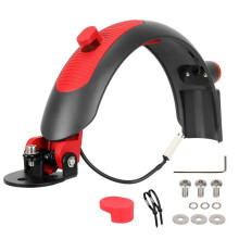 Scooter Rear Replacement Accessories with Tail Light with Brake for M365 Pro Pro2 1S Lite MI3 Scooter Grey-Red