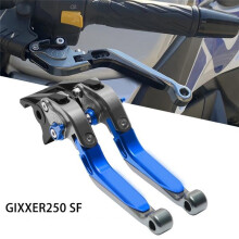 Motorcycle CNC Brake Clutch Levers for GIXXER 250 SF 250SF 150 125 2020-2023 2022 Adjustable Folding Extendable
