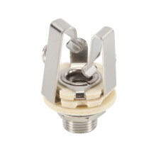 Jack 6.5 Presa Connettore Per Cavo Audio A Due Canali Con Interruttore Stereo 6.5 Per Chitarra