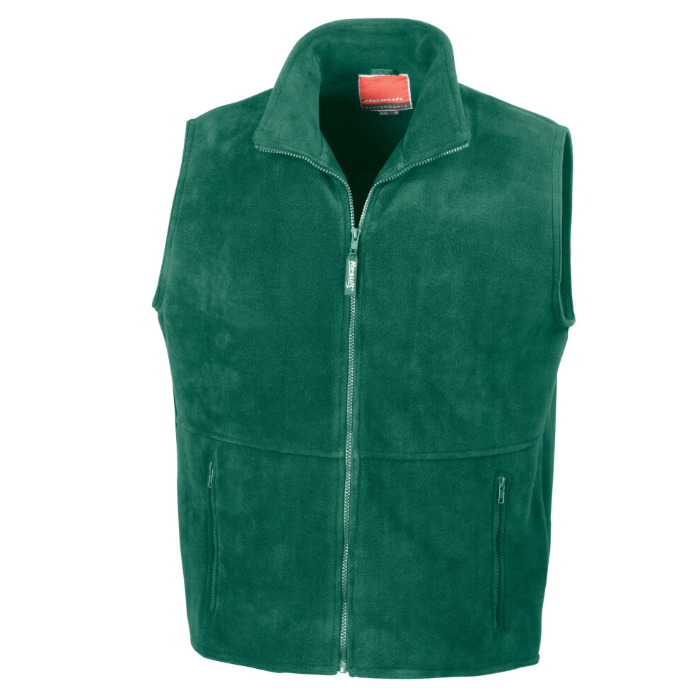 Result (Xl, Forest) Unisex Adult Polartherm Fleece Lined Body Warmer Multicoloured