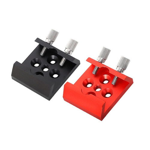 Telescope Finder Scope Base Mount Adapter Flat Base for Dovetail Slot 1/4 Thread Conversion Accessories Black 2