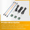 3Set DS18B20 Temperature Sensor Kit Waterproof Digital Sensor 100CM Cable Stainless Steel Probe and Module Adapter Board 7