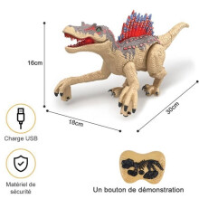 ACELIFE Dinosaurus Speelgoed, Op Afstand Bestuurbare Elektrische Dinosaurus voor Kinderen met Licht en Geluid, LED Lopende en Brullende