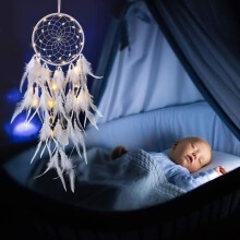 LED-dromenvanger, handgemaakte dromenvanger voor meisjes, decoratief cadeau