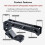 Camera Top Handle Hand Grip Handgrip Camera Cage Handle for Dslr Camera Cage Microphone Shoe Mount Silver 8