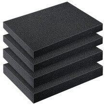 4 Piezas de Almohadillas de Espuma de Poliuretano Cortables, Láminas de Espuma, Espuma Artesanal, Caja de Herramientas, Inserto de Espuma para
