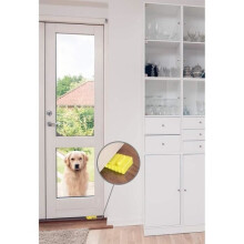 Butée de porte en caoutchouc robuste - Cadre de porte - Hauteur réglable - Adhérence optimale - Blanc - Carré