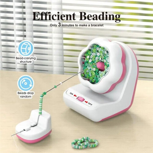 Electric Automatic Beading Machine Beading Bowl Diy Manual Beading Machine DIY Tools Rice Beading Tool Beading Machine,A