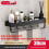 (Hooks Rods 30cm)Aluminum Bathroom Storage Rack With No Holes Required Design For Wall Mounting 1