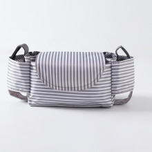 (Stripes)Baby Kinderwagen Organizer mit Oxford Stoff mehrere Beutel Aufbewahrungstasche für Flasche