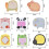 Notes adhésives - Post-it - Animaux mignons - Lot de 8 - Multicolores - Notes super adhésives 2