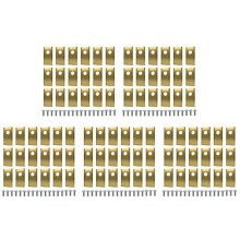 90 Piezas de Cuchillas para Landroid, Juego de Cuchillas de Acero Inoxidable para Cortacéspedes Robóticos, Reemplazo Dorado