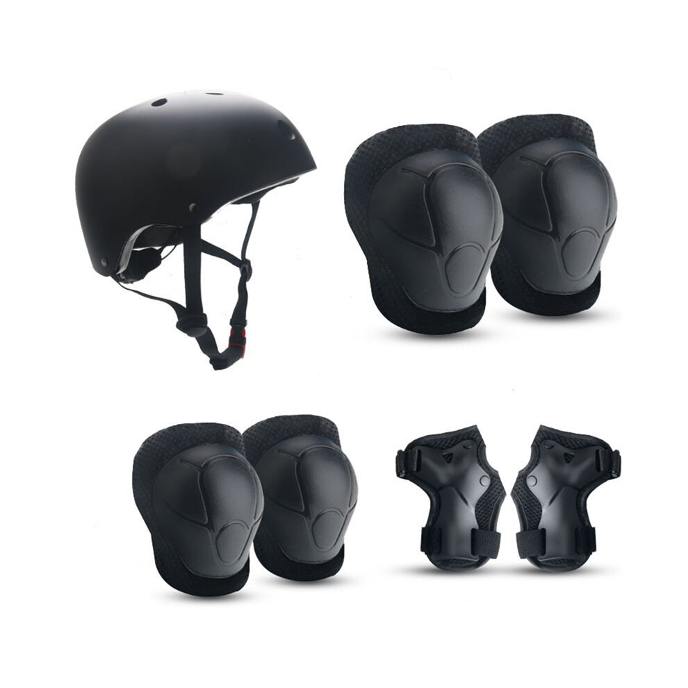 7-Piece Kids Protective Gear Set, Helmet + Knee/Elbow/Wrist Pads For Skateboarding, Cycling & Scooter Xs Size 6032751630285