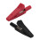 2X Insulated Alligator Clip Connector Clamp Testing Probe Red+Black 7