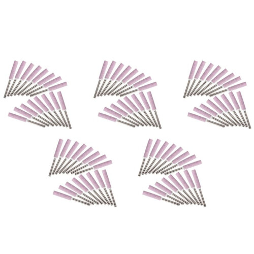 80Pcs Chainsaw Sharpener Grinding Stones 4.8mm Sharpening Tool Stones Burr Chain Saw Grindstone File Replacement Tools