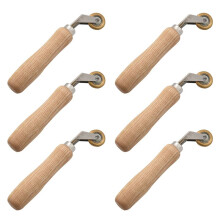 6pièces 6mm Laiton Penny Roller avec Roulement à Billes en Plastique Air Chaud en Plastique Soudeur Outil de Soudage Fournitures de Soudage Soudage