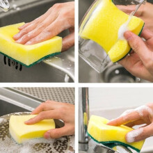 WOVTE scouring sponge - Pack of 24 - Eco-friendly - Scratch-resistant - High water absorption