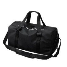 Mochila de Fitness, Bolsa de Deporte, Bolsa de Lona, Equipaje de Mano, Bolsa de Viaje, para Mujer, Gran Capacidad, Natación, Color Negro