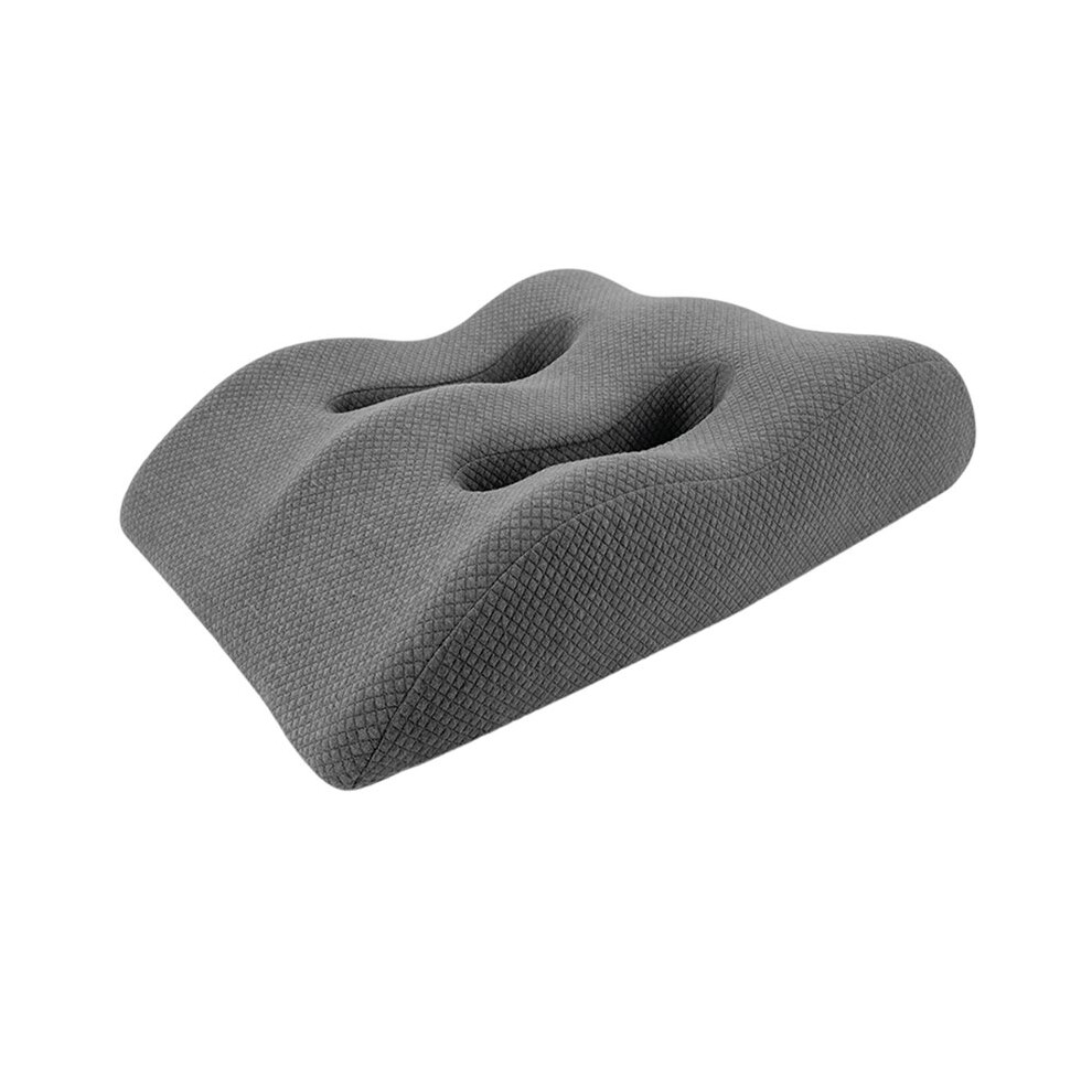 Ergonomic Memory Foam Leg Elevation Pillow for Improved Circulation and Comfort Dark Gray