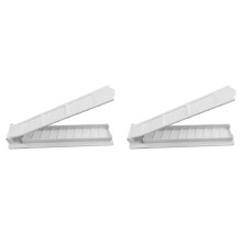 2X Single Row Kebab Maker BBQ Meat Skewer Machine Kebab Press Maker Reusable BBQ Skewer Maker Kebab - White