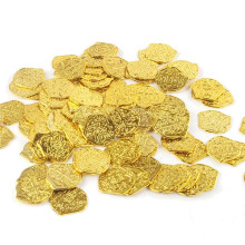 900 Pcs Plastic Gold Coins Pirate Coins Kids Coins for Pirate Party Treasure Chest Games Tokens Toys Cosplay