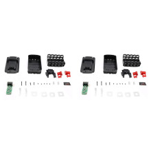 2X Bateria Obudowa z Tworzywa Sztucznego Płytka Drukowana PCB do Zestawu  10 Core 18V 21700 Li-Ion Obudowa Baterii Zestaw Płytki Ochronnej