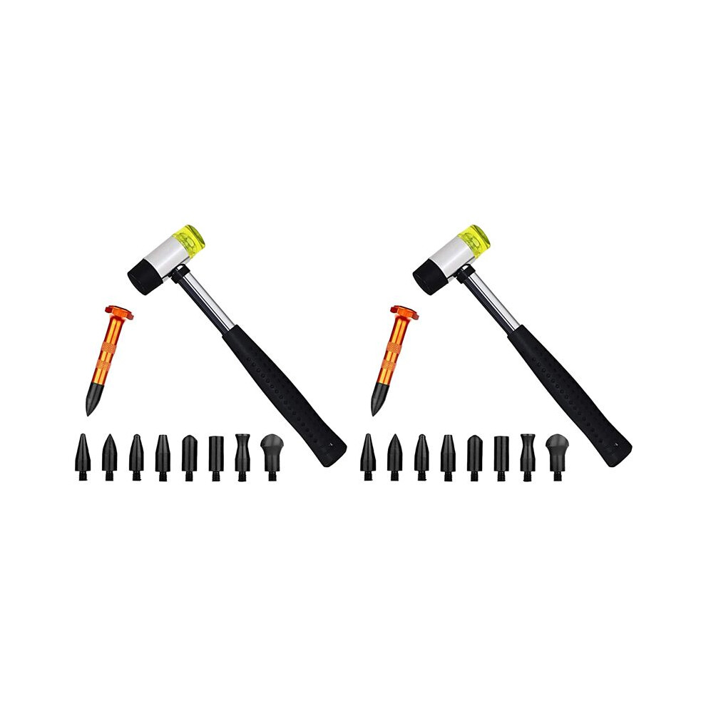 20Pcs Car Body Paintless Dent Repair Tools With Knock Down Tap Down Tools Set Dent Repair Kit 6033600621201