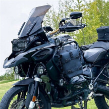 2X Motorrad-GepäCkträGer-Kofferraum-Aufbewahrungstasche, Wasserdichte Motorrad-StoßStangentasche mit Schultergurt, Reitwerkzeug