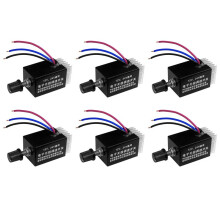 6Pc RéGulateur de Vitesse Du Moteur 12V/24V 10 A Commutateur de ContrôLeur de Vitesse Du Moteur pour le ContrôLe de Chauffage Du Ventilateur de