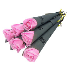 10 PièCes Unique Rose Simulation CoréEnne Rose Savon Fleur Cadeau Saint Valentin Savon Roses Unique Fleur de Savon Artificielle 2