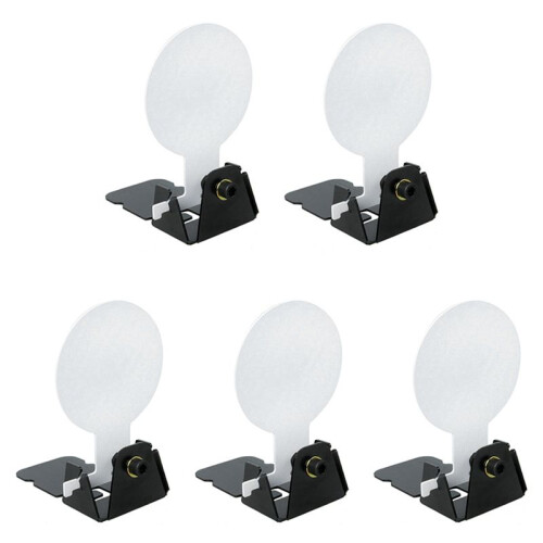 5X Small Miniature Inverted Target Metal Shooting Practice Targets Manual Reset Practice Targets