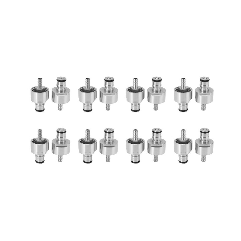 16Pcs 304 Stainless Steel Carbonation Cap 5/16 Inch Barb, Lock Type, Fit Soft Drink Pet Bottles, Homebrew Kegging 6034214891950
