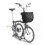 Rhinowalk Folding Bike Front Basket Bag for  Dahon, Quick Release Frame Support, Bicycle Basket 2
