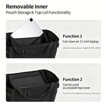 Rhinowalk Folding Bike Front Basket Bag for Dahon, Quick Release Frame Support, Bicycle Basket
