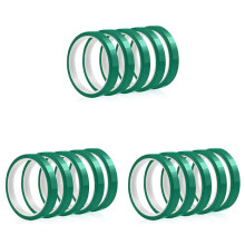 Hoge Temperatuur Tape Hittebestendige Tape Warmteoverdrachtstape voor Sublimatie Geen Residu 10mm x 33M 108Ft (Groen-15 Rol)