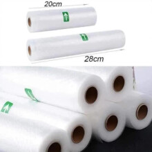 Sacs sous vide - Lot de 6 rouleaux - 20 x 500 cm et 28 x 500 cm - Nylon PE imperméable