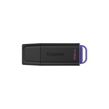 Unidad flash Kingston DataTraveler Exodia 512GB USB 3.2 Gen 1 negra y violeta