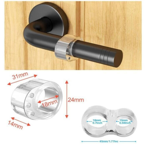 Türstopper – Silikon – Transparent – 10 Stück – Wandschutz – Geräuschdämmung 1