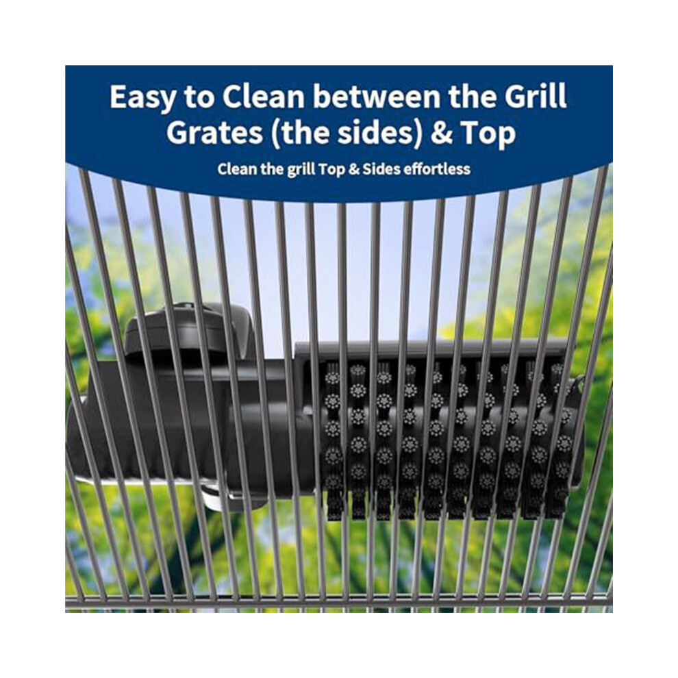 Electric Grill Brush Rechargeable, 3-Speed 180 Adjustable Bbq Grill Cleaner With Stainless Steel Rotary 4712984484856