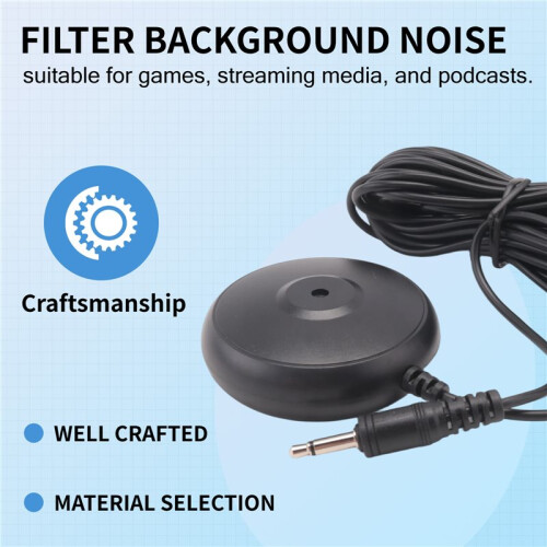3.5mm Plug Calibration Mic Measurement Microphone for Laptop and Desktop Computers 2