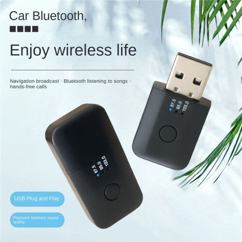 2X Bil  5.1 FM-SäNdare-Mottagare Handsfree-Samtal  USB -Bilsats Auto TråDlöS Bilstereoadapter 1