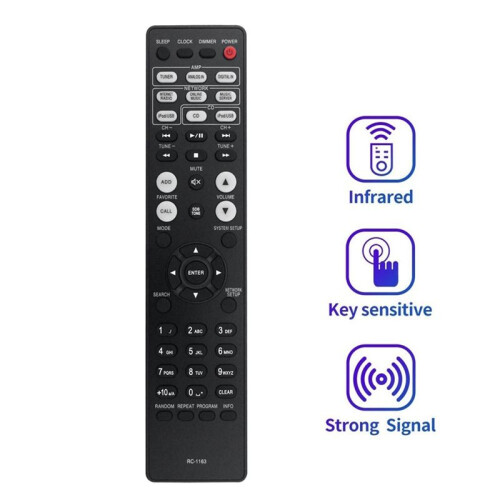 Replace RC-1163 Remote Control for  RC-1163 Remote Control 1